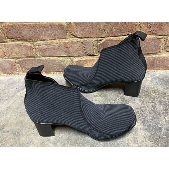 Charleston Shoe Co. Telfair Gray Pinstripe Boot NWT & Box - Picture 6 of 10